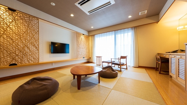 琉球畳のモダン和室34平米〜42平米【千鳥】【禁煙】